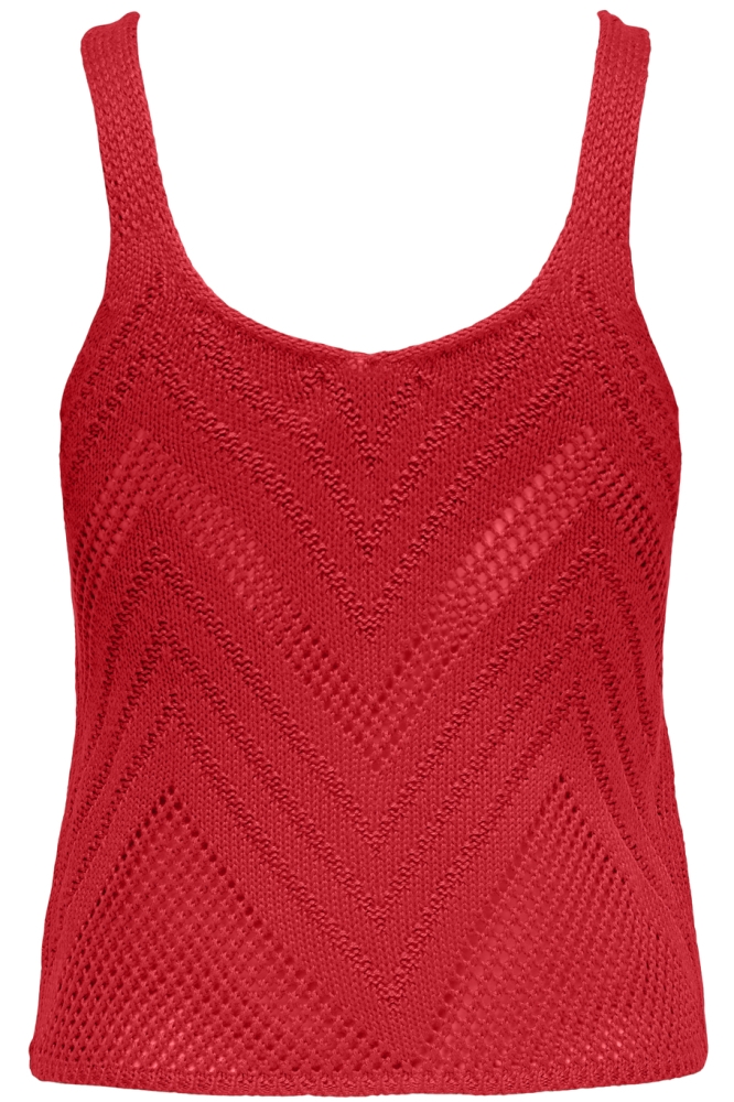 JDYSUN TANK TOP KNT NOOS 15226348 MARS RED